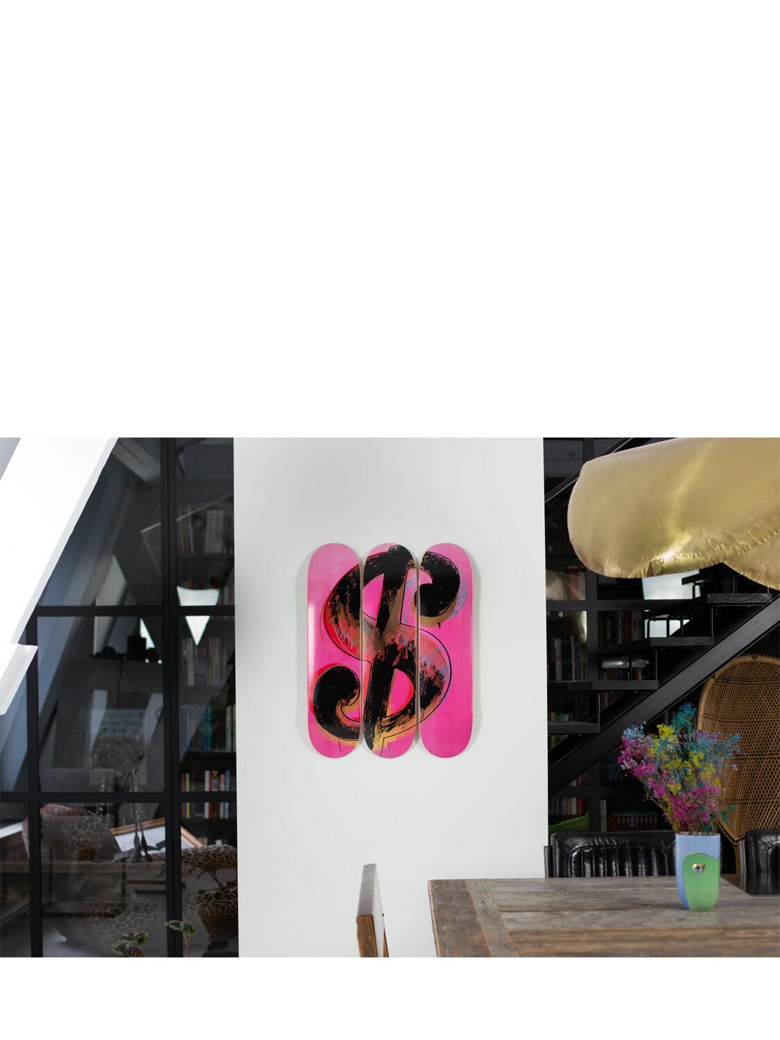 THE SKATEROOM Dollar Sign Pink 1981 Wall Art