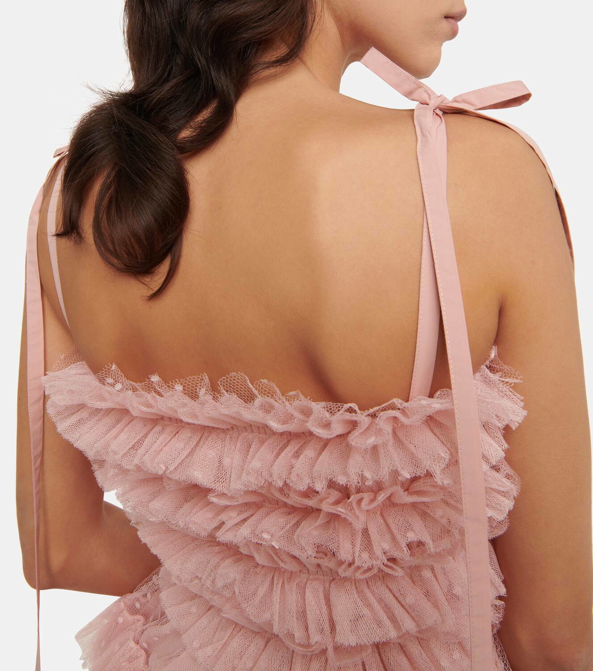 REDValentino Point d'esprit tulle minidress