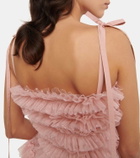 REDValentino Point d'esprit tulle minidress