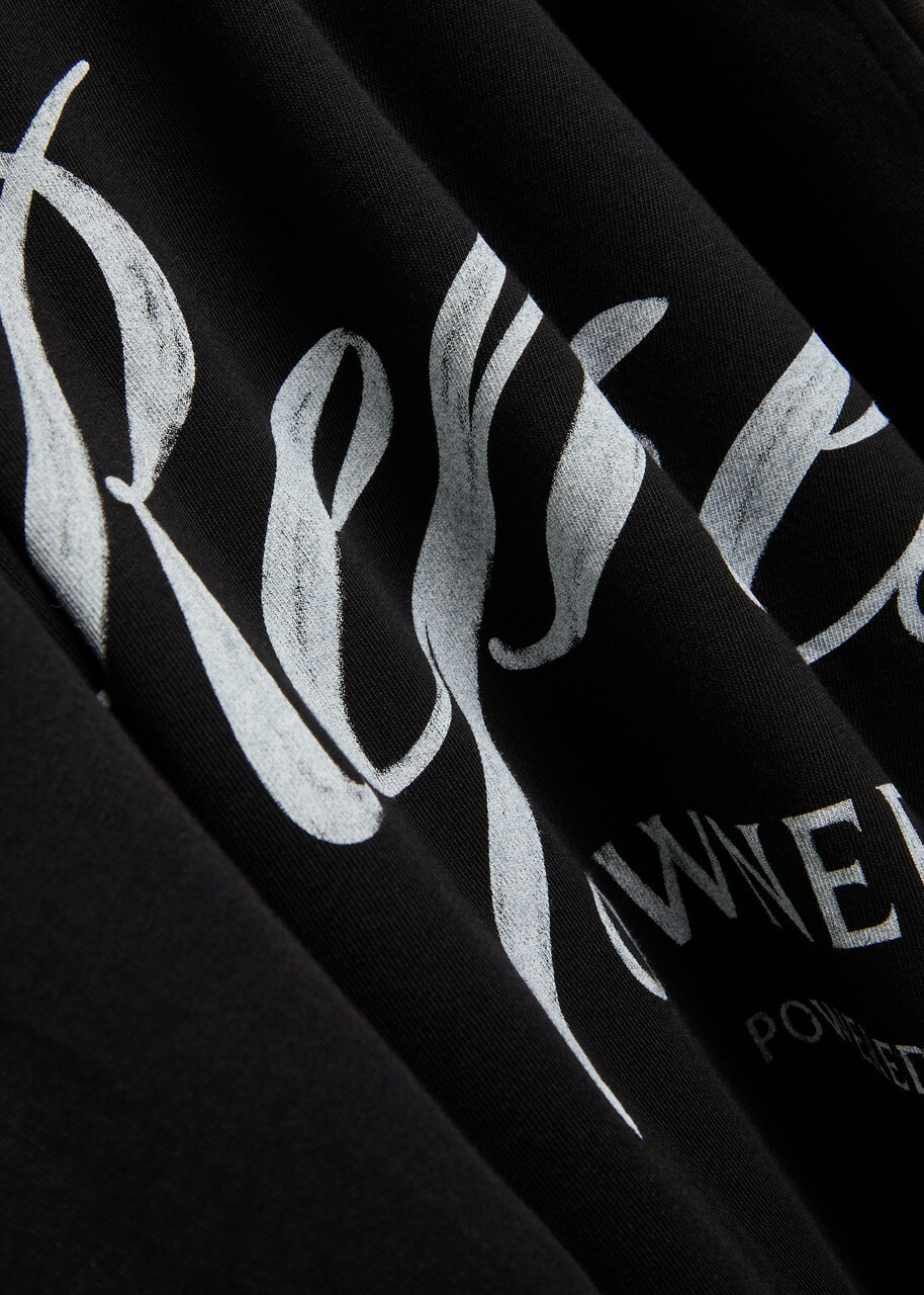 Represent Owners Club Printed Cotton T-shirt Black