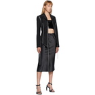 Loewe Black Crystal Strap Blazer
