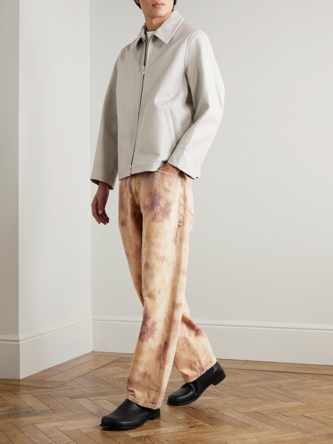 AGOLDE - Fusion Wide-Leg Jeans - Neutrals