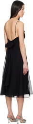 Mirror Palais Black Belladonna Midi Dress