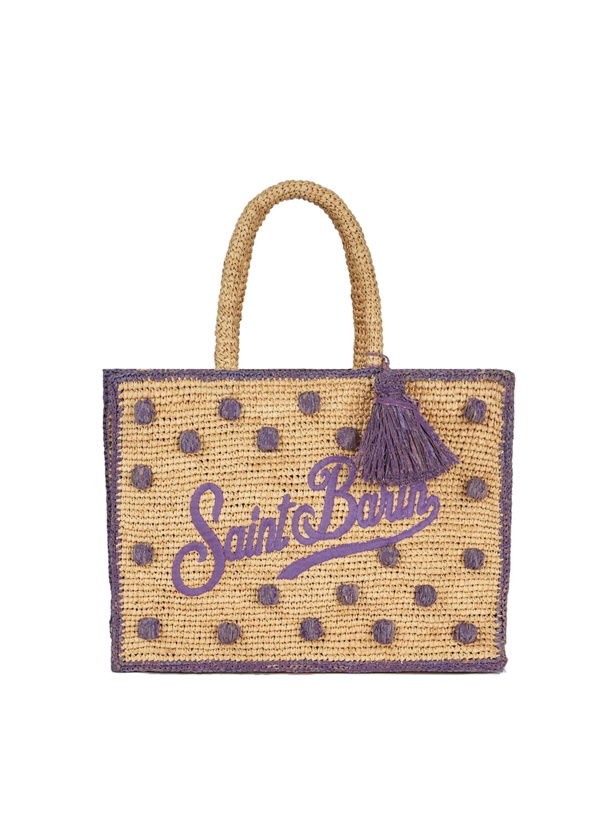 Photo: MC2 Saint Barth Polka Dots Terry Colette Raffia Handbag