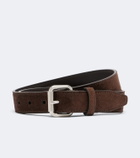 The Row Geo suede belt