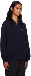 Lacoste Navy Half-Zip Sweater