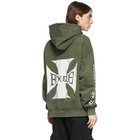 Rhude Green Classic Checkers Hoodie