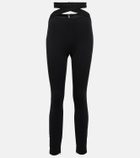 Dolce&Gabbana - High-rise cutout skinny pants