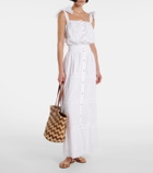 Melissa Odabash Cate lace-trimmed cotton maxi skirt