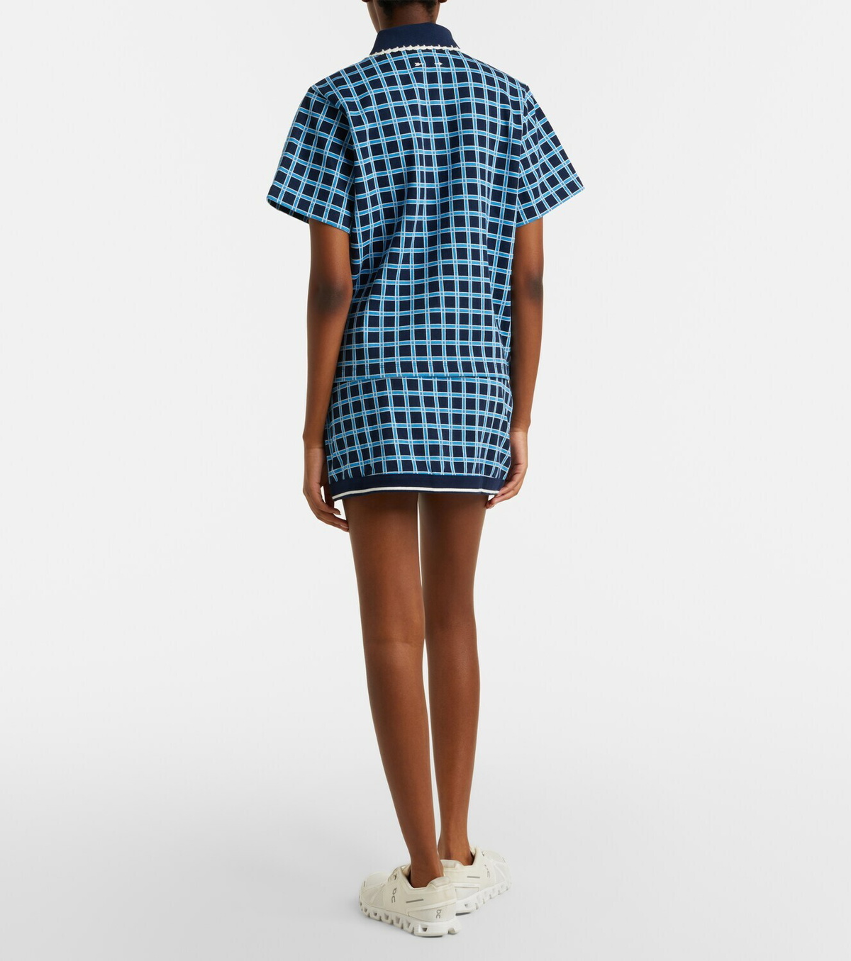 The Upside Clubhouse Reece checked cotton miniskirt