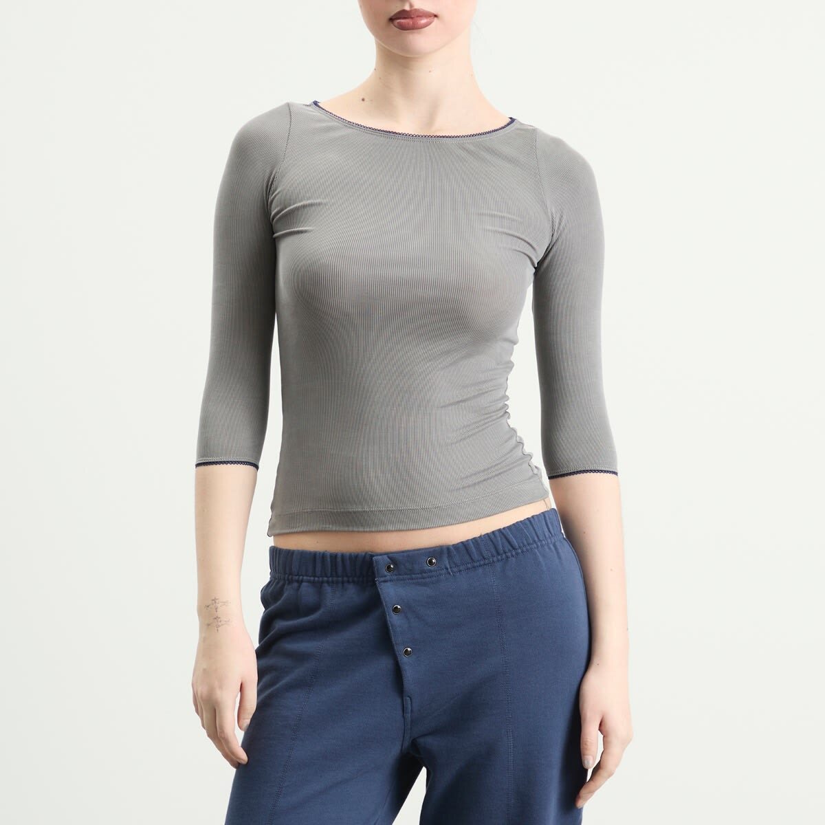 Fruity Booty Women's Second Skins 3/4 Length Top in Slate