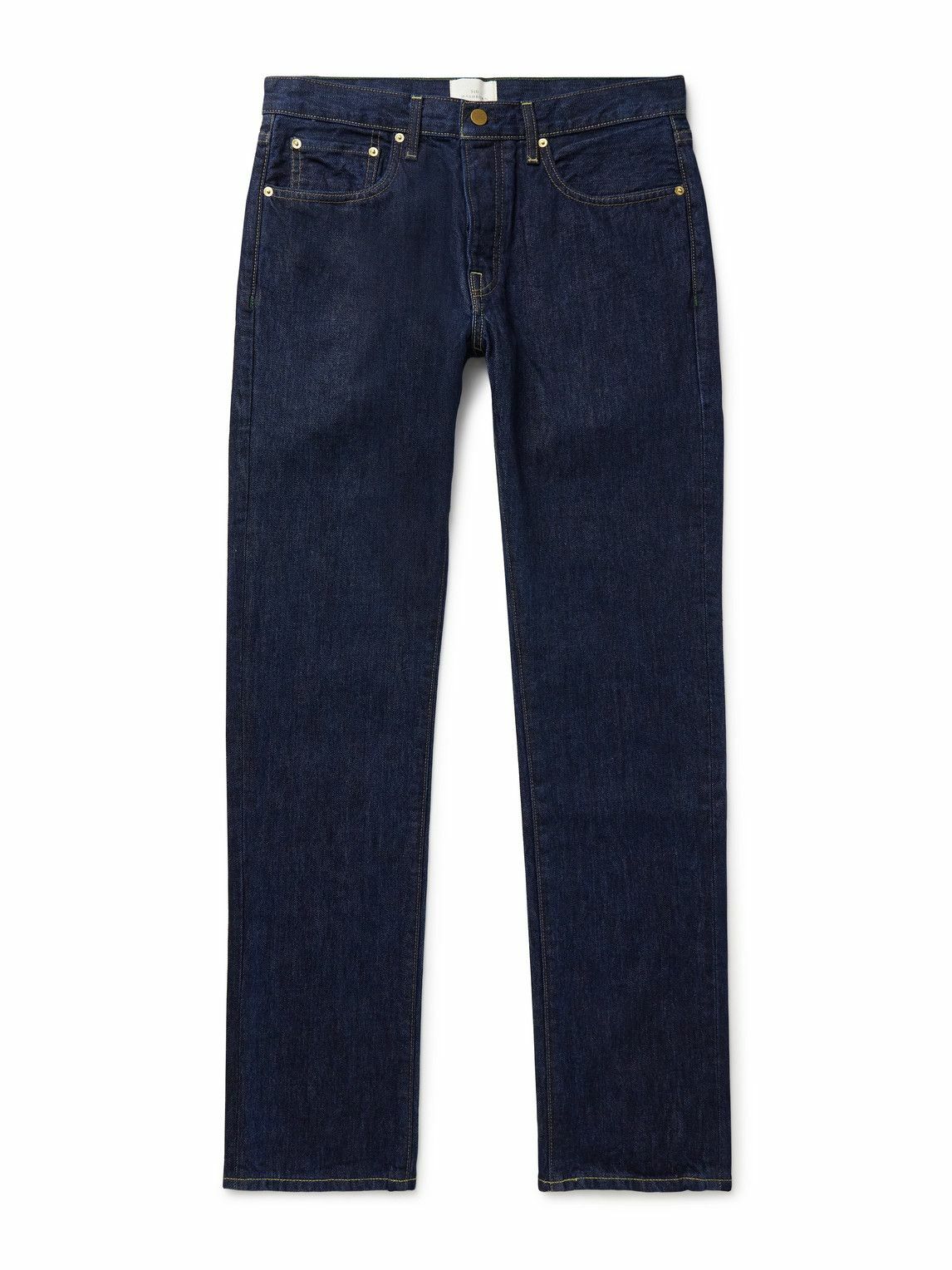 Sid Mashburn - Slim-Fit Straight-Leg Jeans - Blue