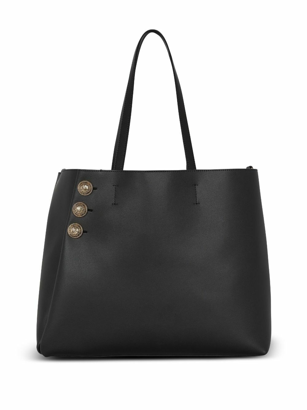 BALMAIN - Embleme Leather Shopping Bag Balmain