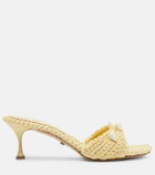 Mach & Mach Embellished crochet mules