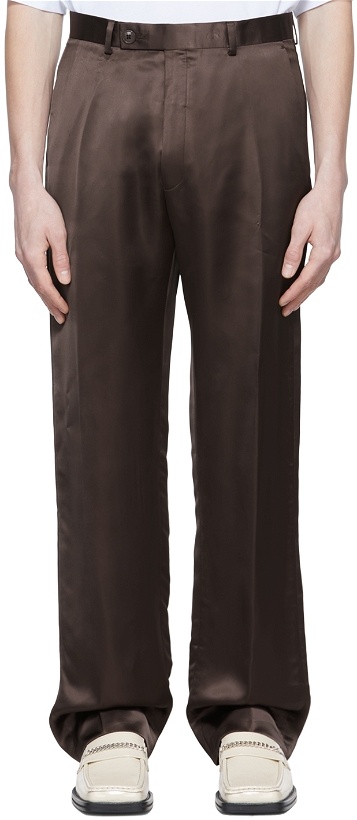 Photo: Martine Rose Brown Viscose Trousers