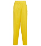 Loewe High-rise wool twill pants