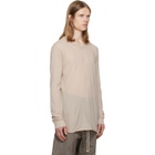 Rick Owens Taupe Tower Basic LS T-shirt