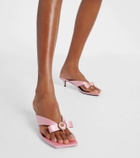 Versace Medusa satin thong sandals