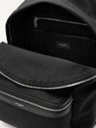 SAINT LAURENT - City Leather-Trimmed Canvas Backpack