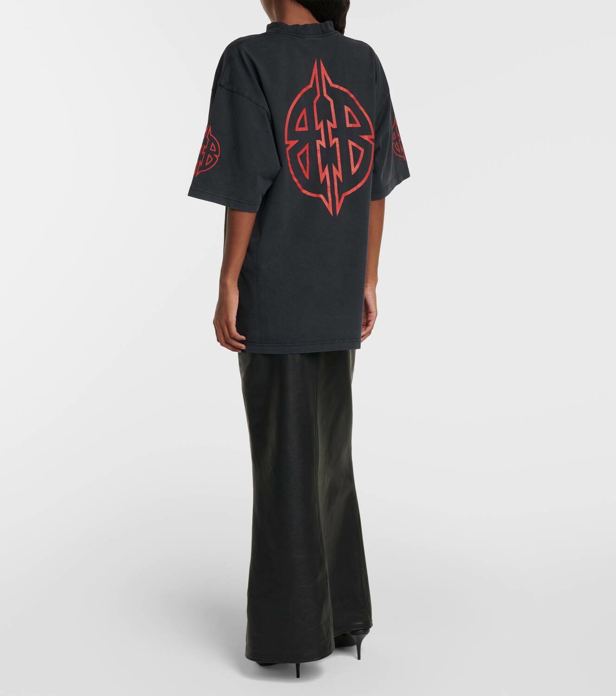 【関税&送料込】Balenciaga Light Grey Cotton Oversize T-Shir Balenciaga Cotton T-shirt | Grey | FARFETCH