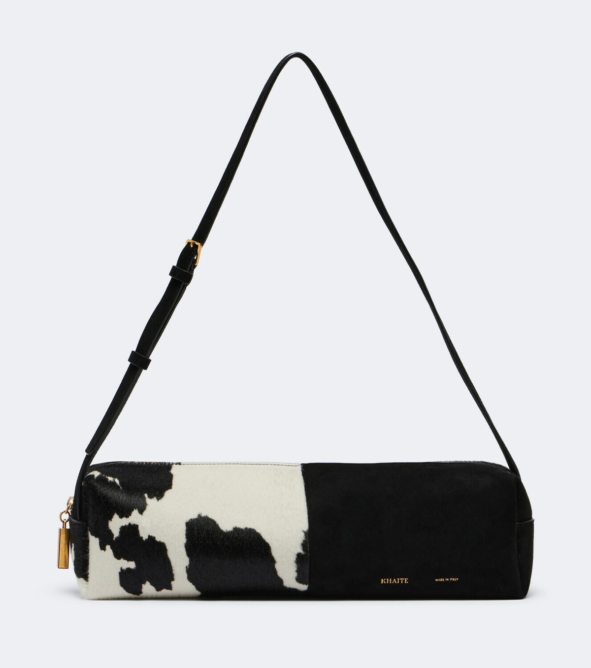 Khaite Kye Small paneled calf hair shoulder bag