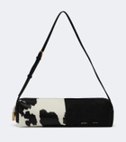 Khaite Kye Small paneled calf hair shoulder bag