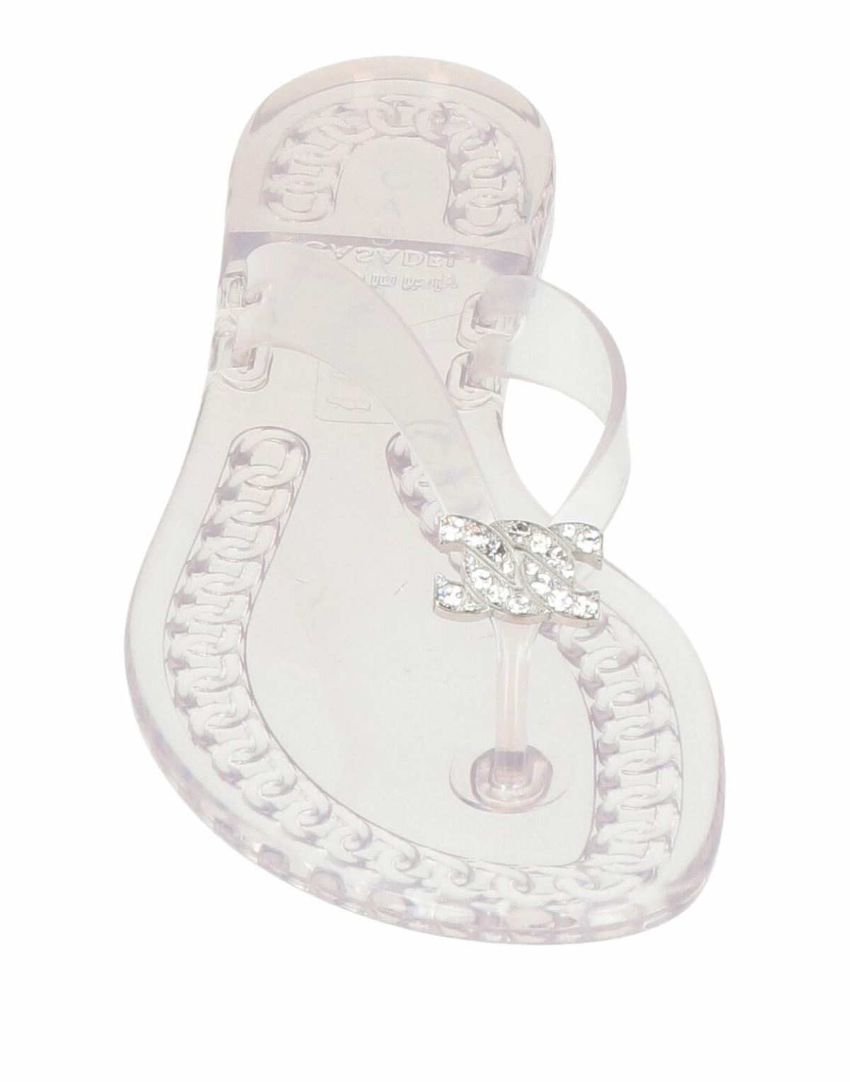Casadei Womens Thong sandal in Transparent