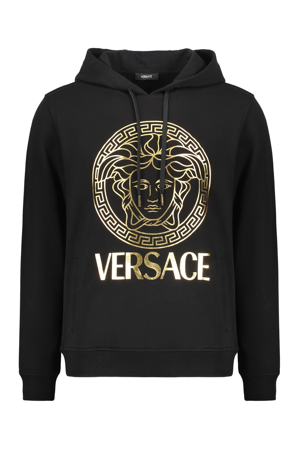 Versace Men's City Lights Embroidered Popover Hoodie in
