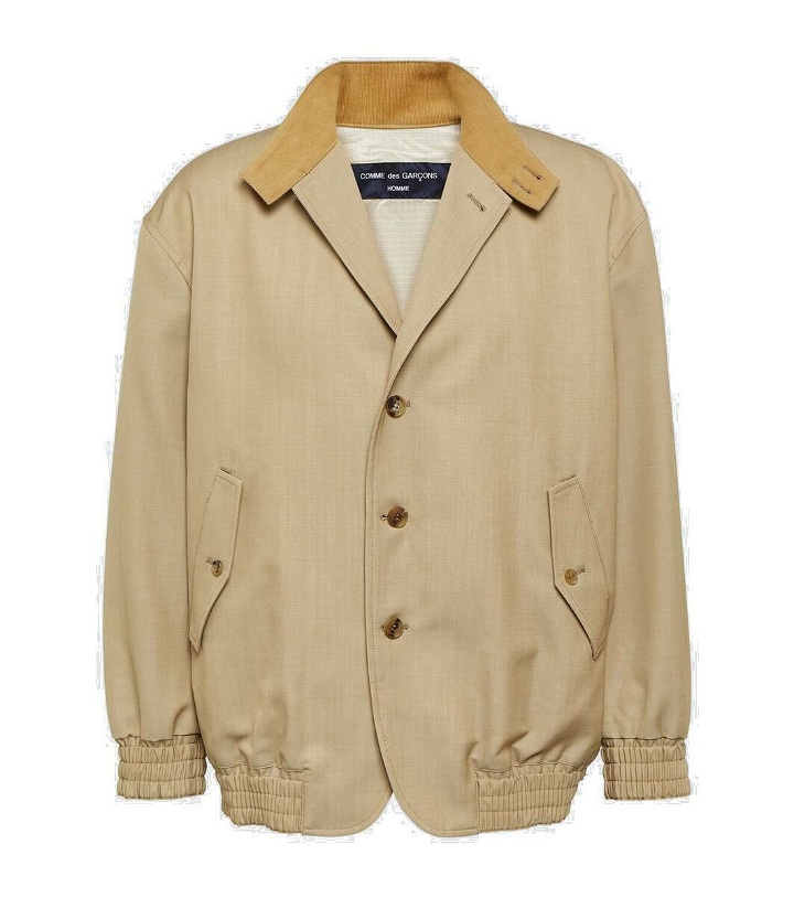 Photo: Comme des Garçons Homme Wool and mohair twill jacket