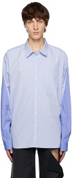 Peter Do Blue Combo Twisted Oversized Shirt