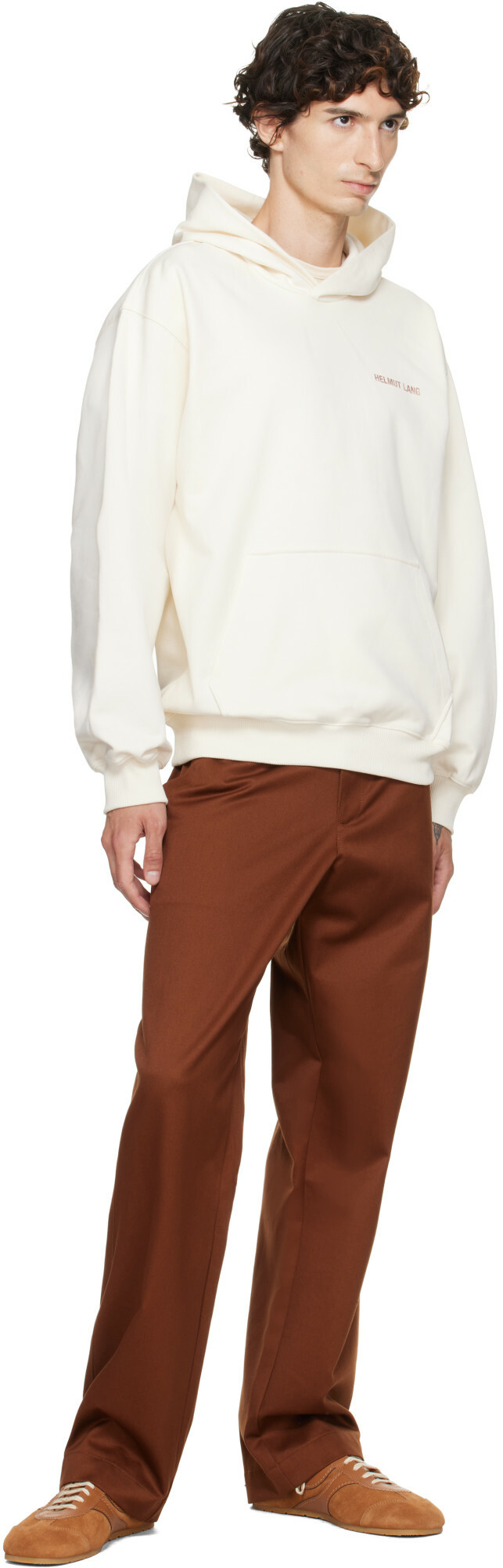 Helmut Lang Off-White Logo Hoodie