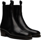 LEMAIRE Black Leather Chelsea Boots