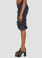 Lourdes Ruched Pinstripe Skirt