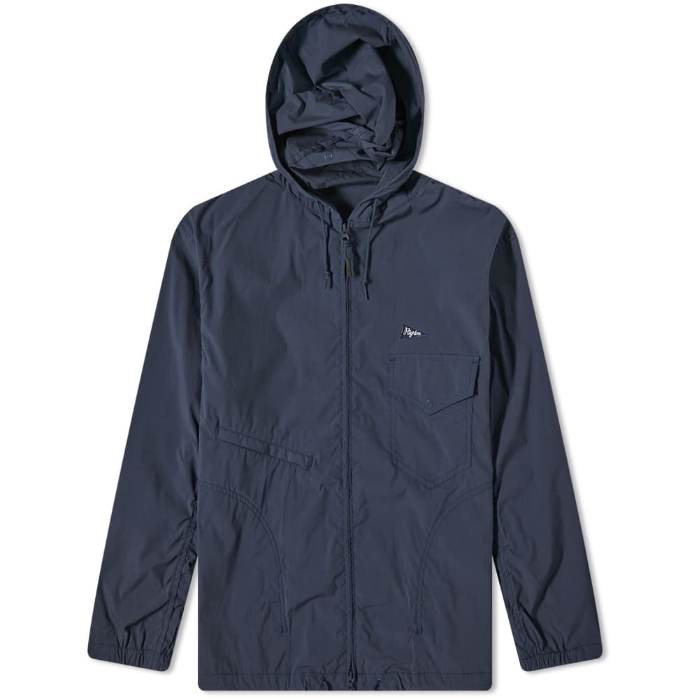 Pilgrim Surf + Supply Men's Russel Zip Parka Jacket in Navy