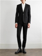 Alexander McQueen - Slim-Fit Grosgrain-Trimmed Wool Suit Jacket - Black