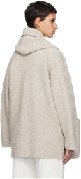 Lauren Manoogian Beige Hooded Coat