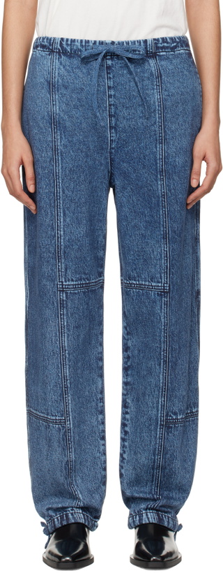 Photo: rag & bone Blue Miramar Fleece Jordan Lounge Pants