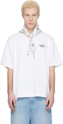 Maison Kitsuné White 'Maison Kitsuné' Handwriting Oversize T-shirt