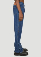 Panelled Jeans in Blue