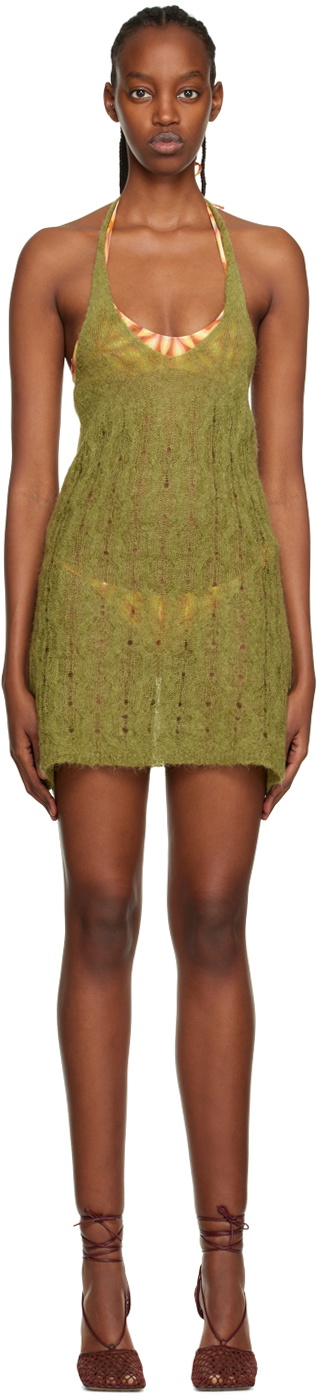 Gimaguas Green Aconcagua Minidress Gimaguas