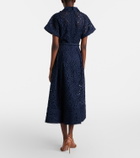 Rebecca Vallance Antalya broderie anglaise midi dress