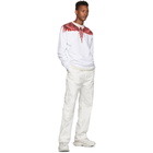 Marcelo Burlon County of Milan White and Red Ghost Wings Sweatshirt