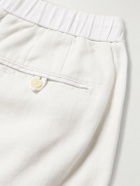 Frescobol Carioca - Felipe Straight-Leg Linen and Cotton-Blend Drawstring Shorts - White