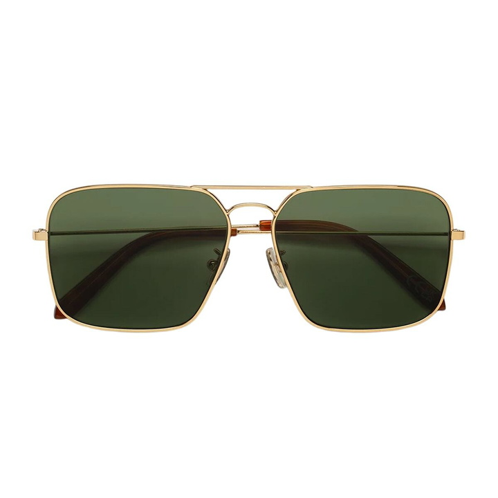Photo: Retrosuperfuture Iggy 2.0 Green Green Gold Sunglasses