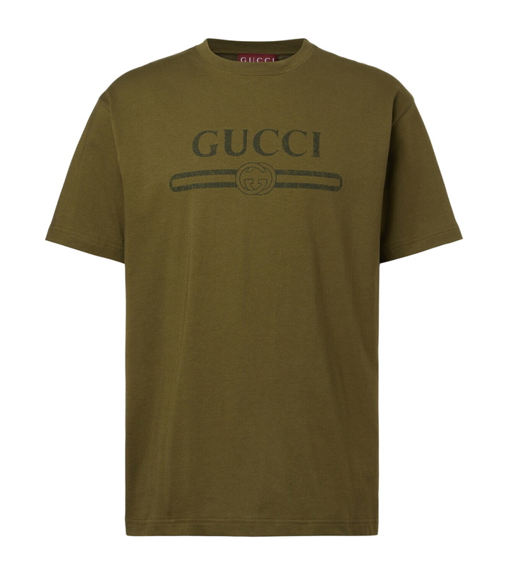 Photo: Gucci Logo cotton jersey T-shirt