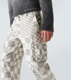 ERL Printed cotton cargo pants