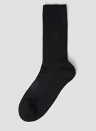 Graffiti Logo Print Socks in Black