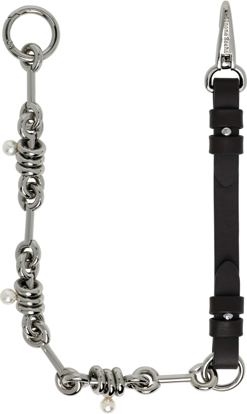 Photo: Simone Rocha Brown Bridle Stacked Link Wallet Chain