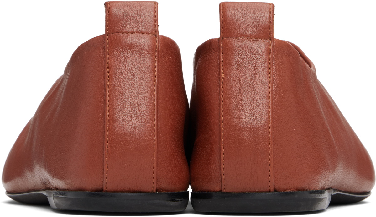 Dries Van Noten Brown Square Toe Loafers