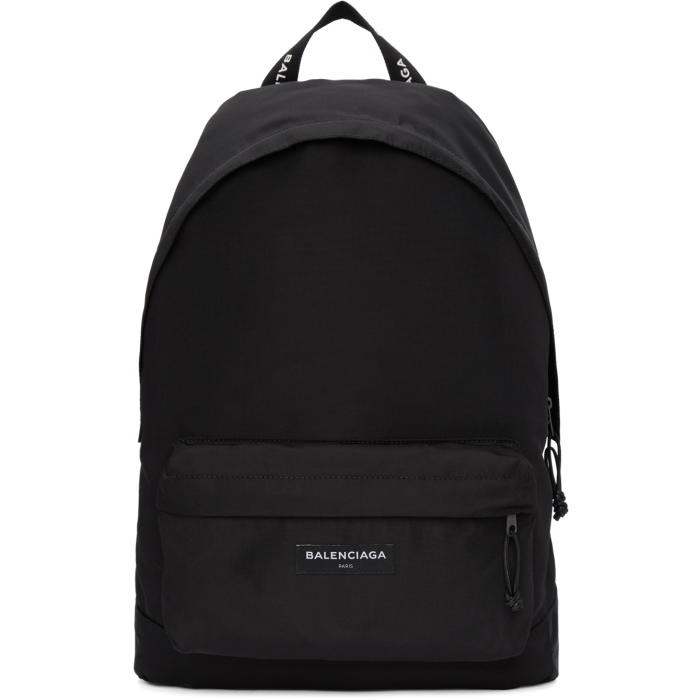 Photo: Balenciaga Black Nylon Explorer Backpack